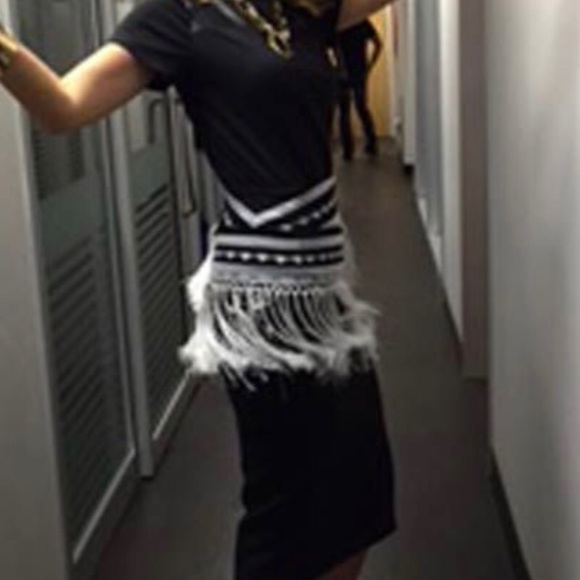 BCBGMaxAzria Dresses & Skirts - Brand New BCBG Runway Hindi fringes